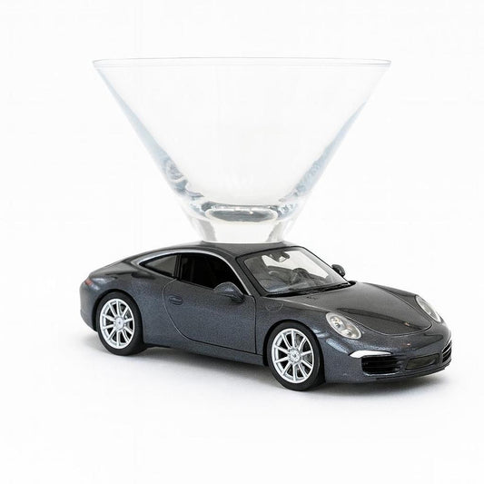 Porsche 911 Carrera S Martini Glass - Gray