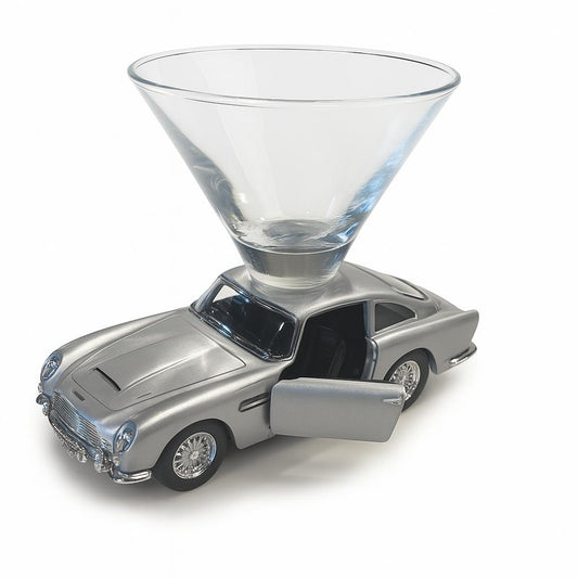 Aston Martin DB5 Martini Glass - Silver