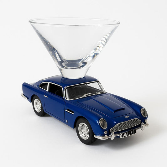 Aston Martin DB5 Martini Glass - Blue