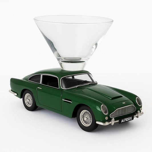 Aston Martin DB5 Martini Glass - Green