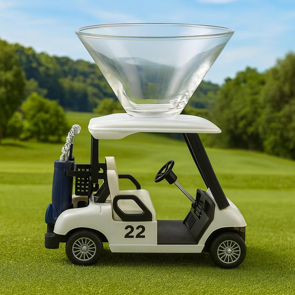 Golf Cart Martini Glass