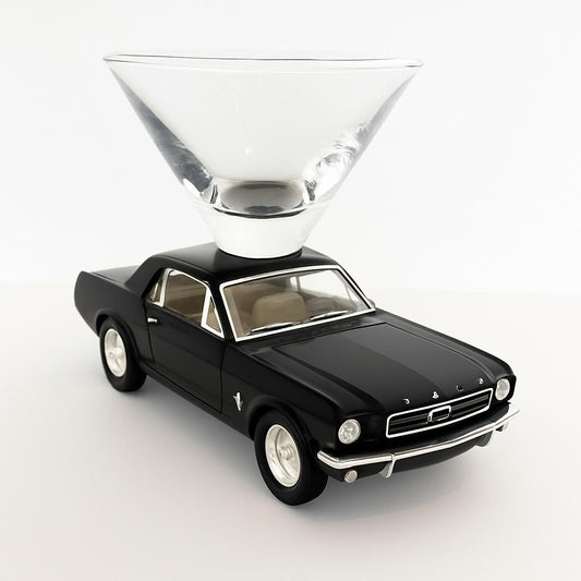 Ford Mustang Martini Glass - Black