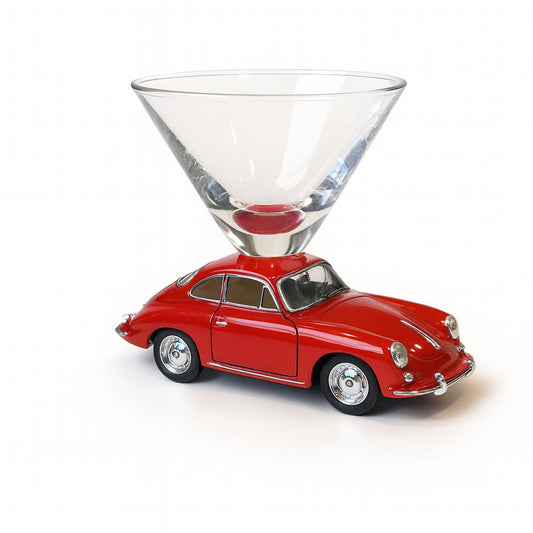 Porsche 356 B Carrera Martini Glass - Red