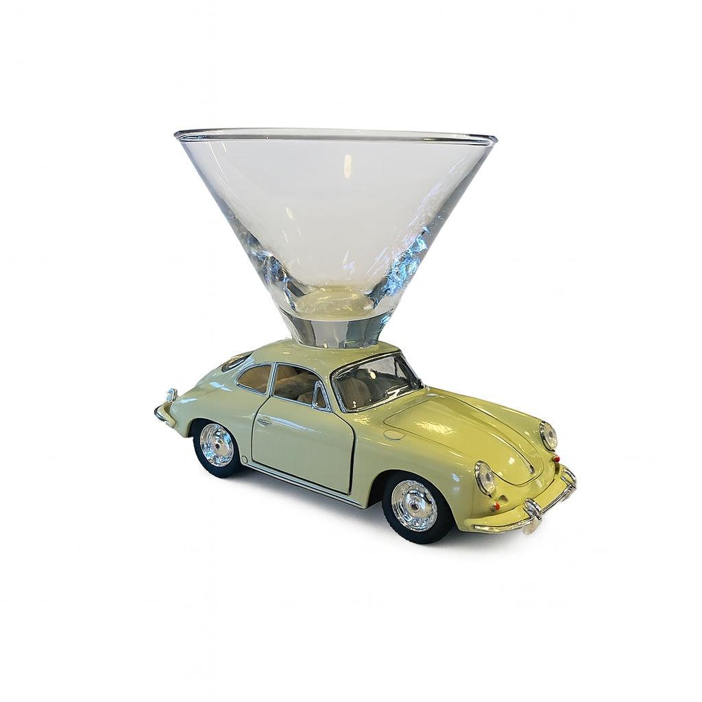 Porsche 356 B Carrera Martini Glass - Cream