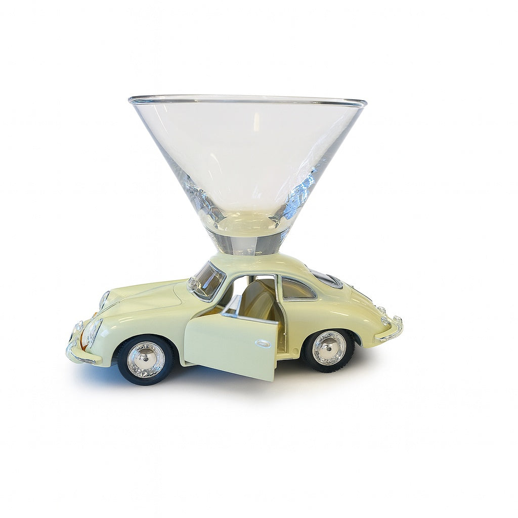 Porsche 356 B Carrera Martini Glass - Cream