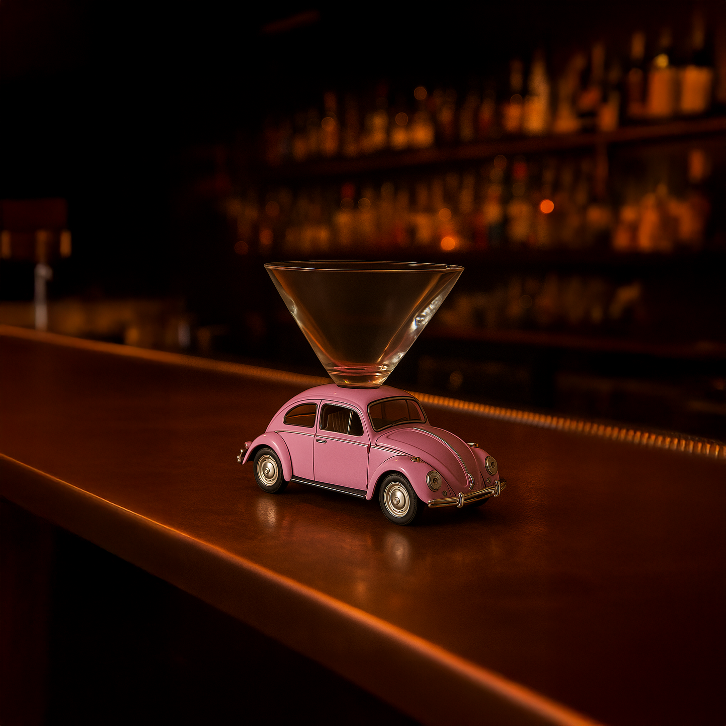Bug Martini Glass - Pink