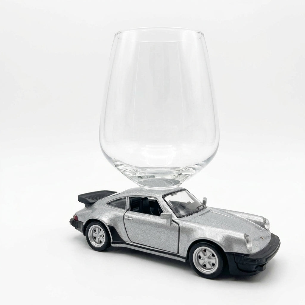 Porsche 911 Turbo Wine Glass - Limited edition - Silver