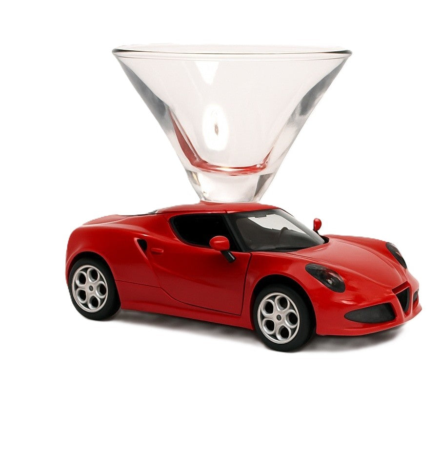 Alfa Romeo Martini Glass - Red