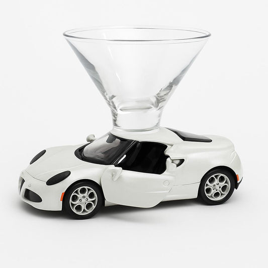 Alfa Romeo Martini Glass - White