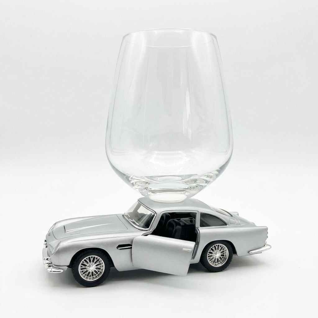 Aston Martin Wine Glass - Silver
