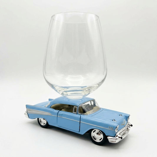 Chevy Bel Air Wine Glass - Blue