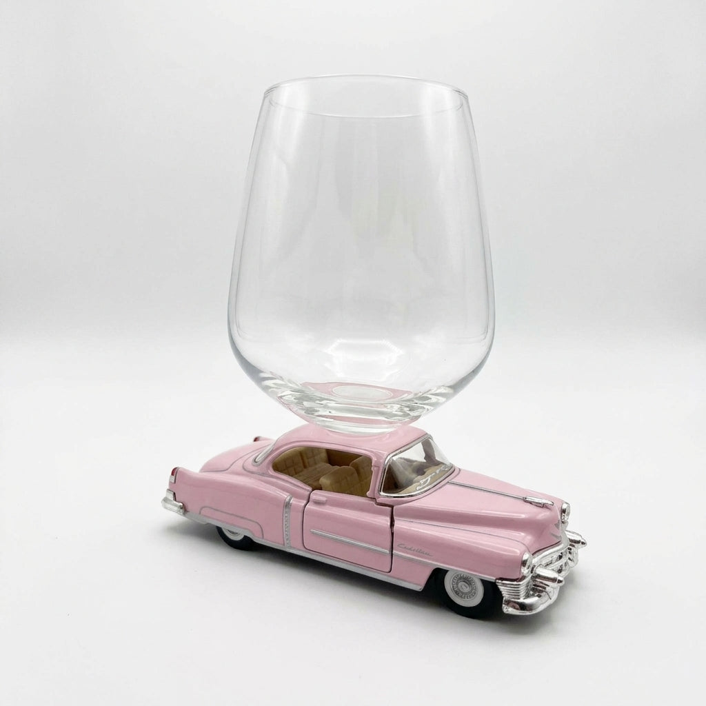 1953 Cadillac Wine Glass - Pink