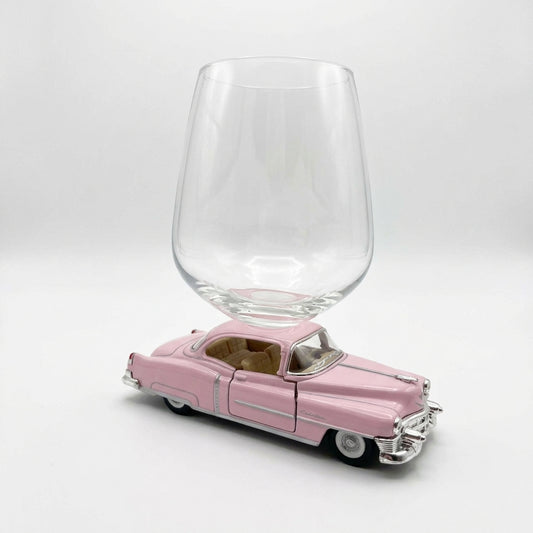 1953 Cadillac Wine Glass - Pink