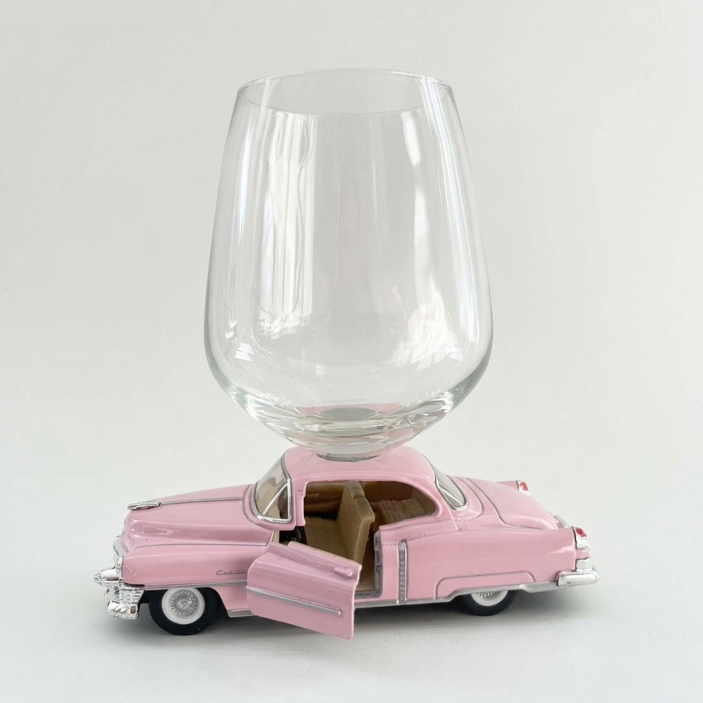 1953 Cadillac Wine Glass - Pink