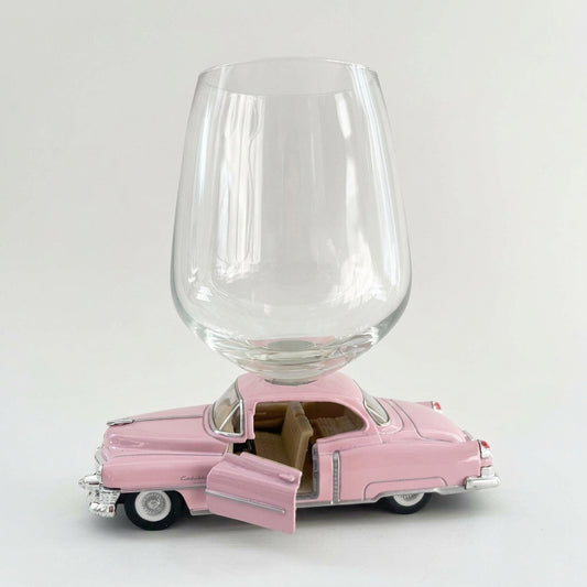 1953 Cadillac Wine Glass - Pink