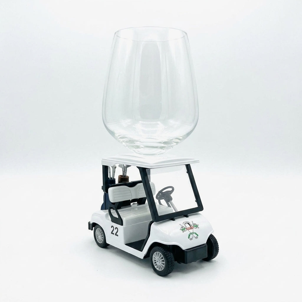 Golf Cart Wine Glass