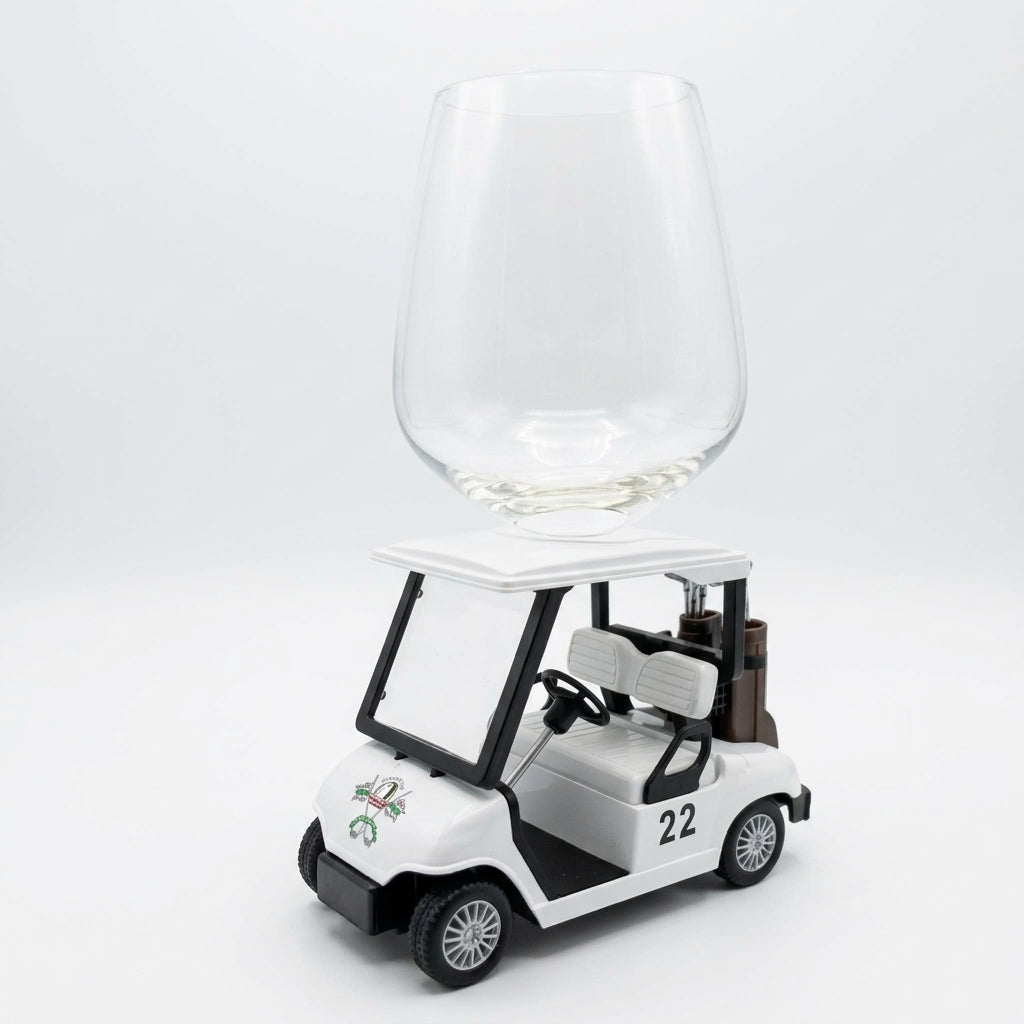 Golf Cart Wine Glass