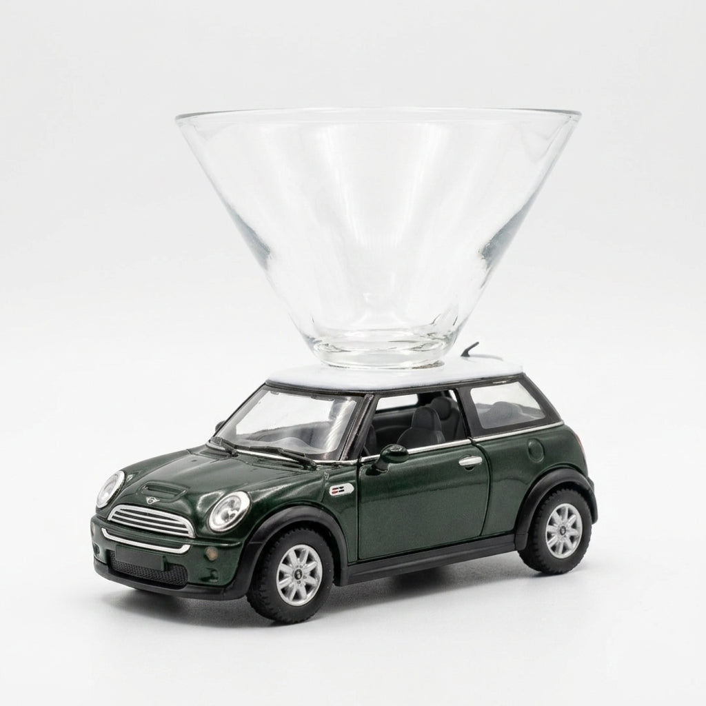 Mini Cooper Martini Glass - Green