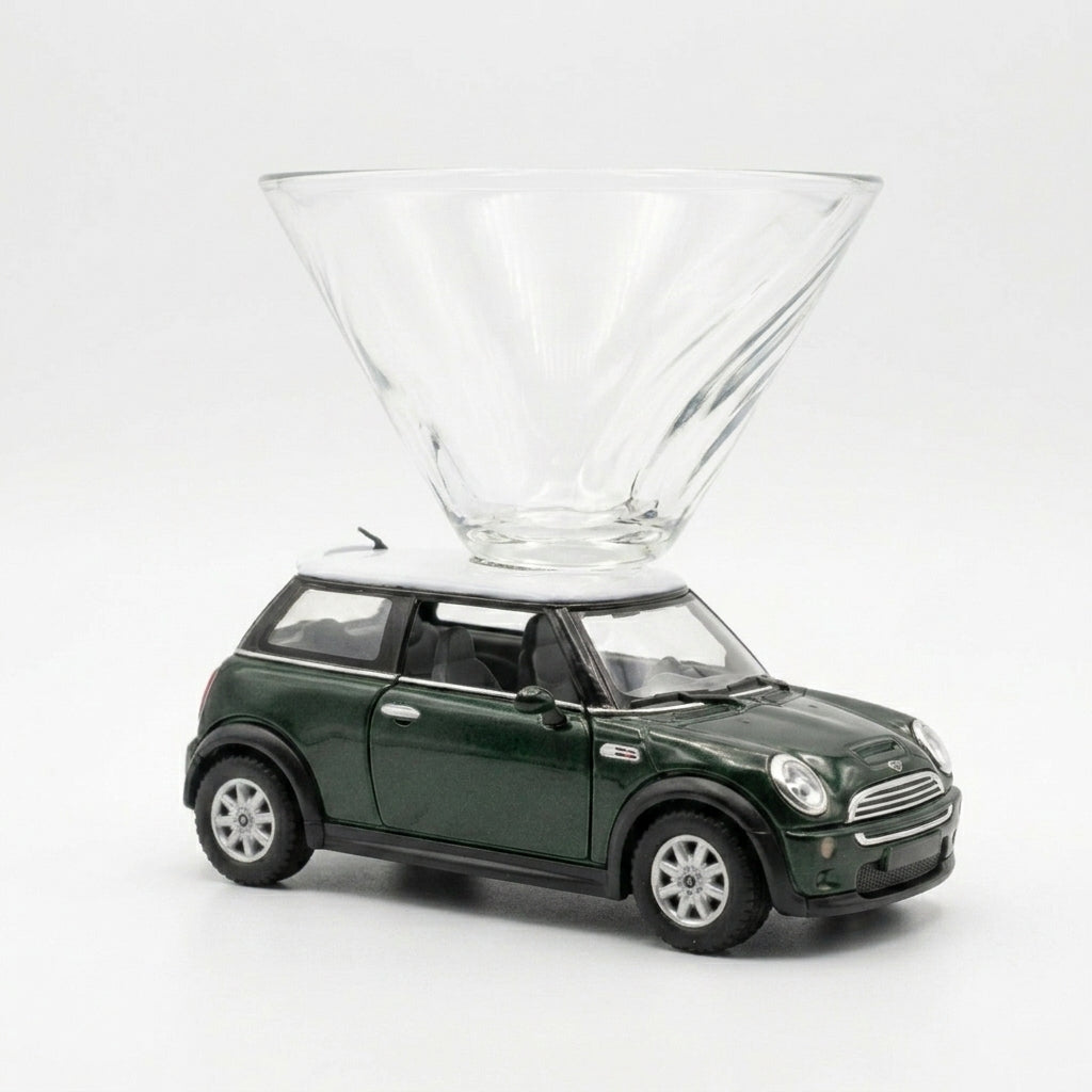 Mini Cooper Martini Glass - Green