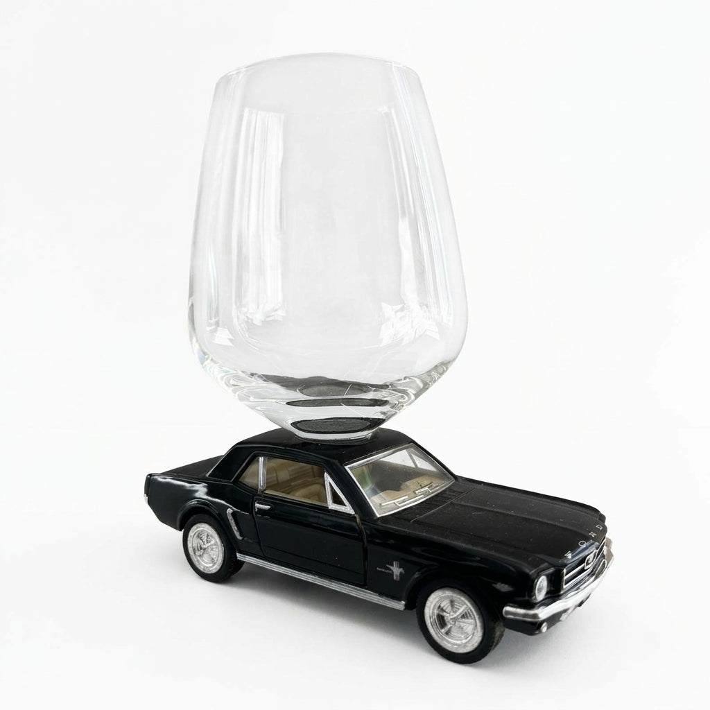 Ford Mustang Wine Glass - Black