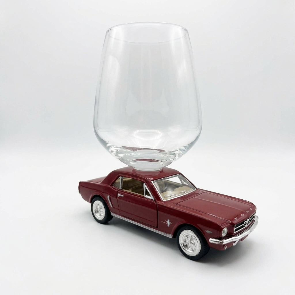 Ford Mustang Wine Glass - Red