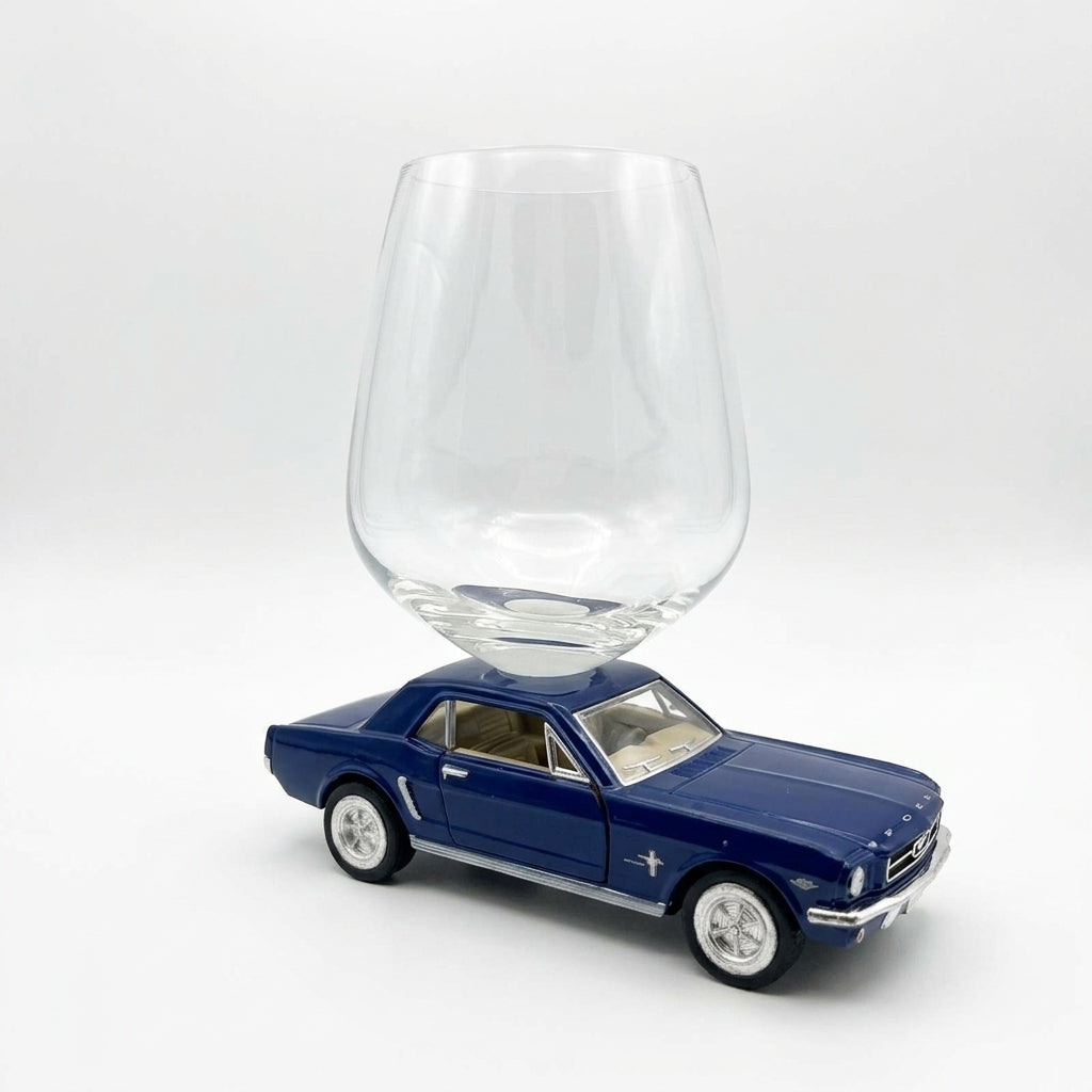 Ford Mustang Wine Glass - Blue