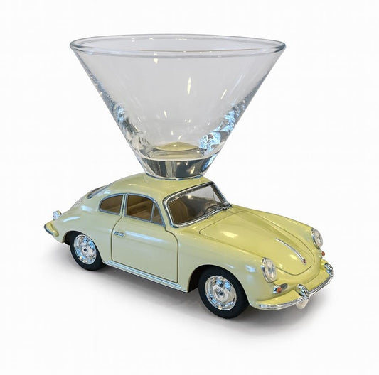 Porsche 356 B Carrera Martini Glass - Cream