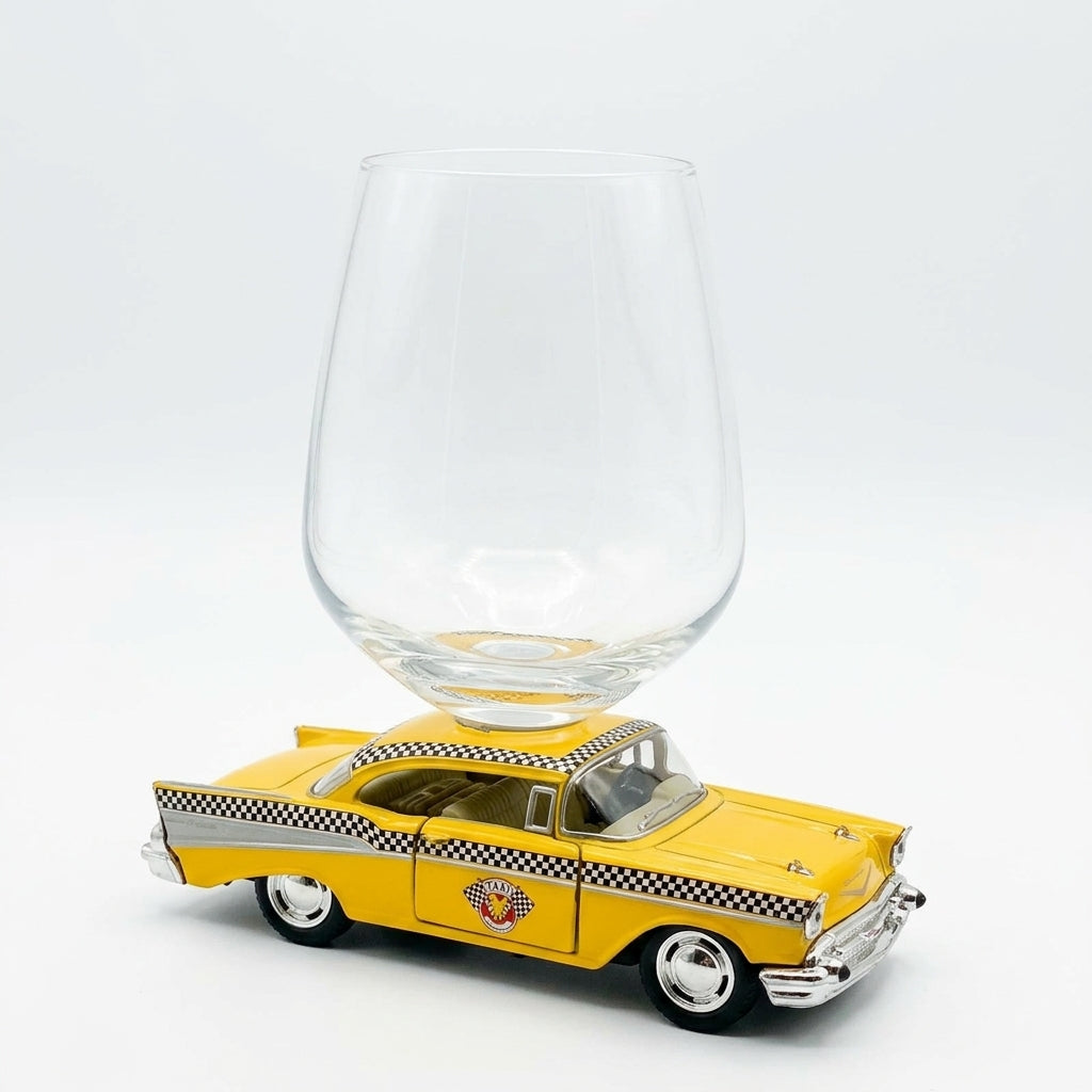 Classic Taxi Wine Glass - Yellow