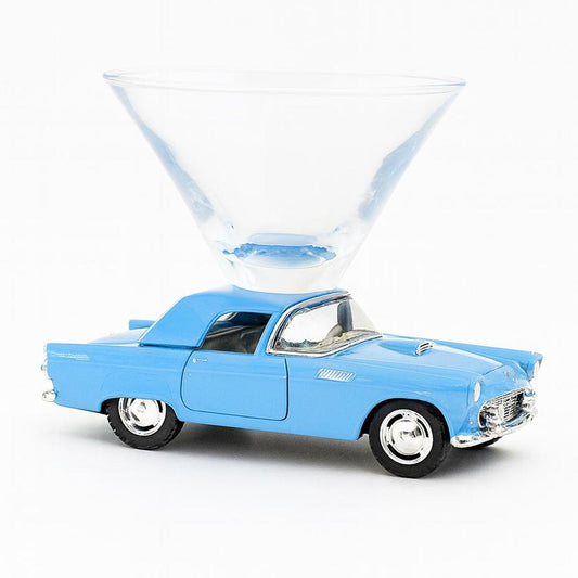 Ford Thunderbird Martini Glass - Blue